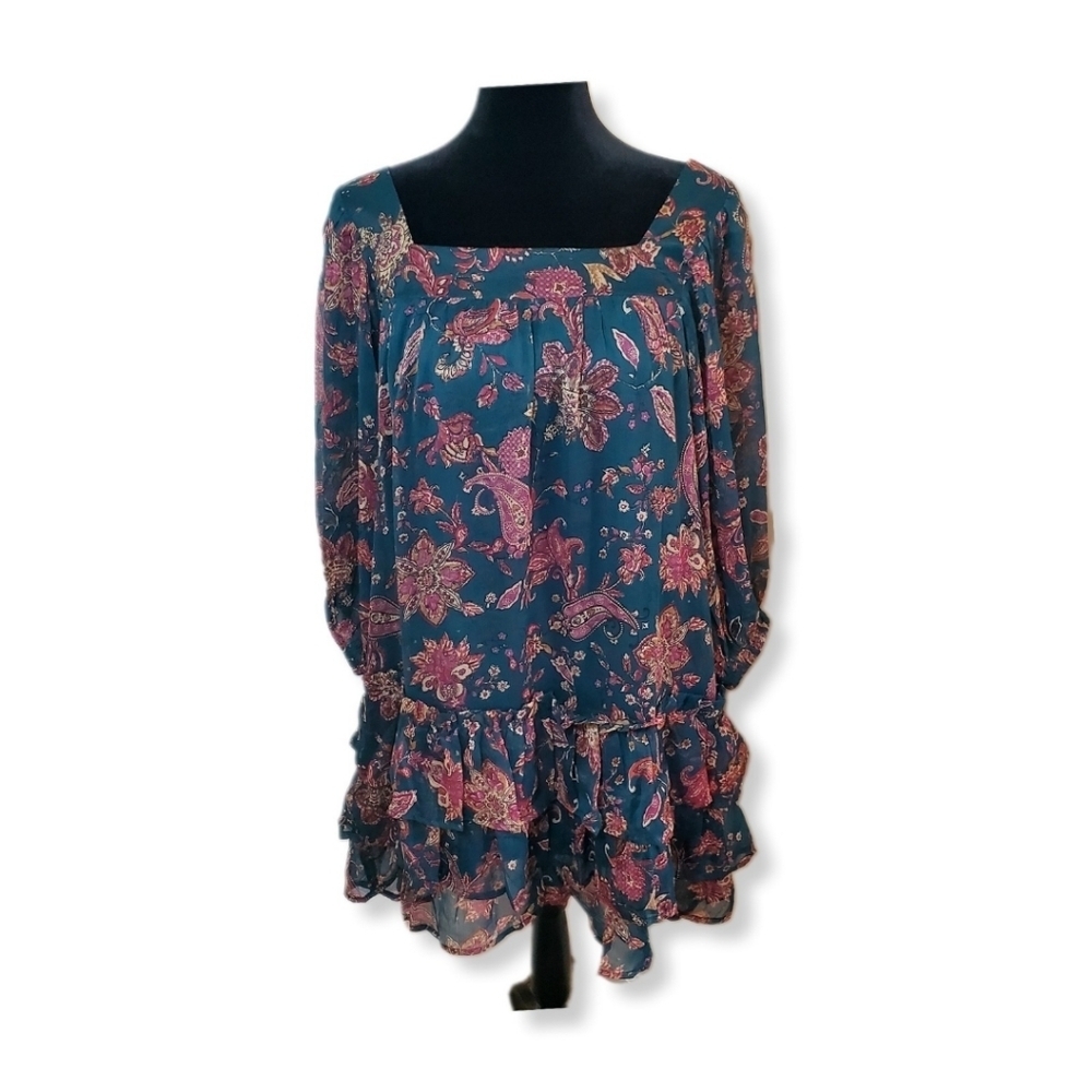 NWT Band of the Free Mandy Floral 3/4 Sleeve Dress Sz S